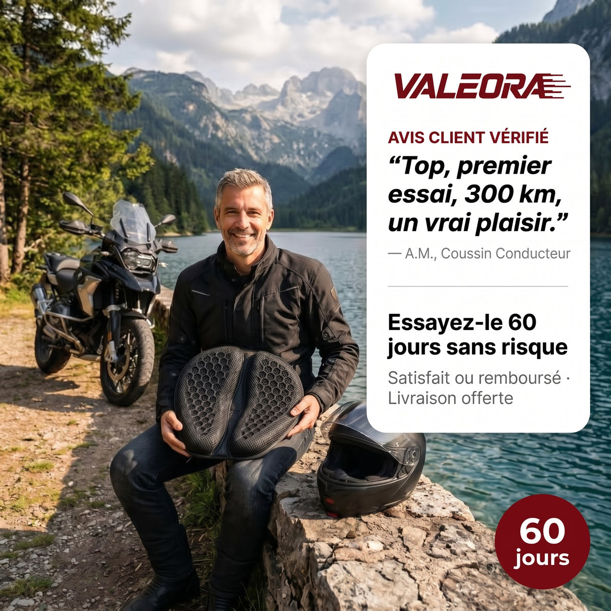 VALEORA Coussin Conducteur 100%Gel
