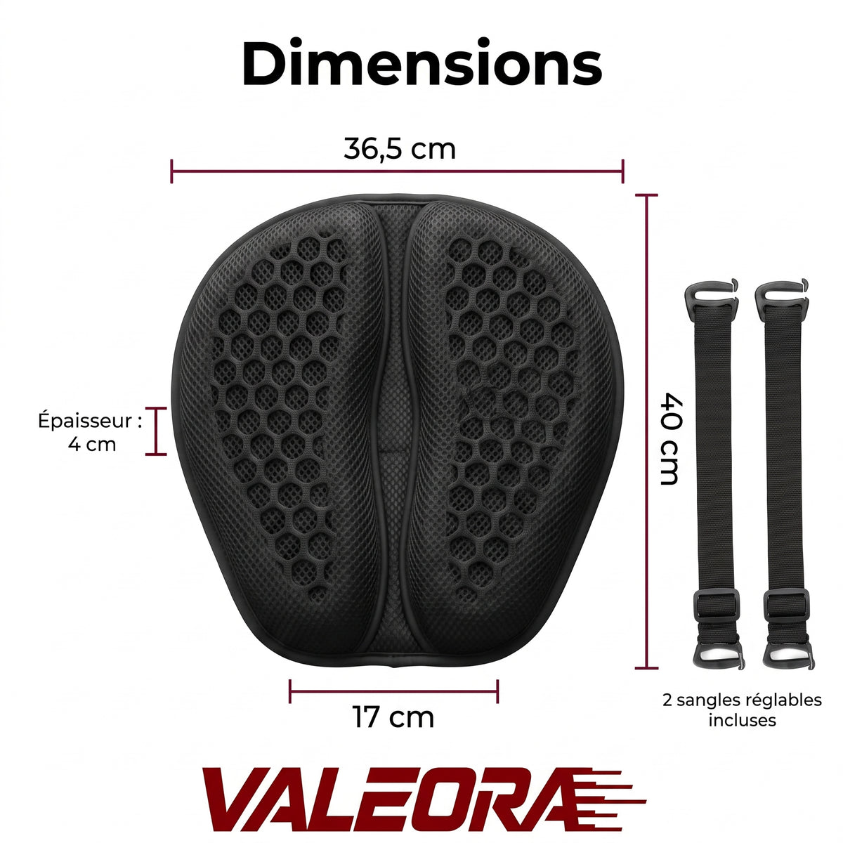 VALEORA Coussin Conducteur 100%Gel