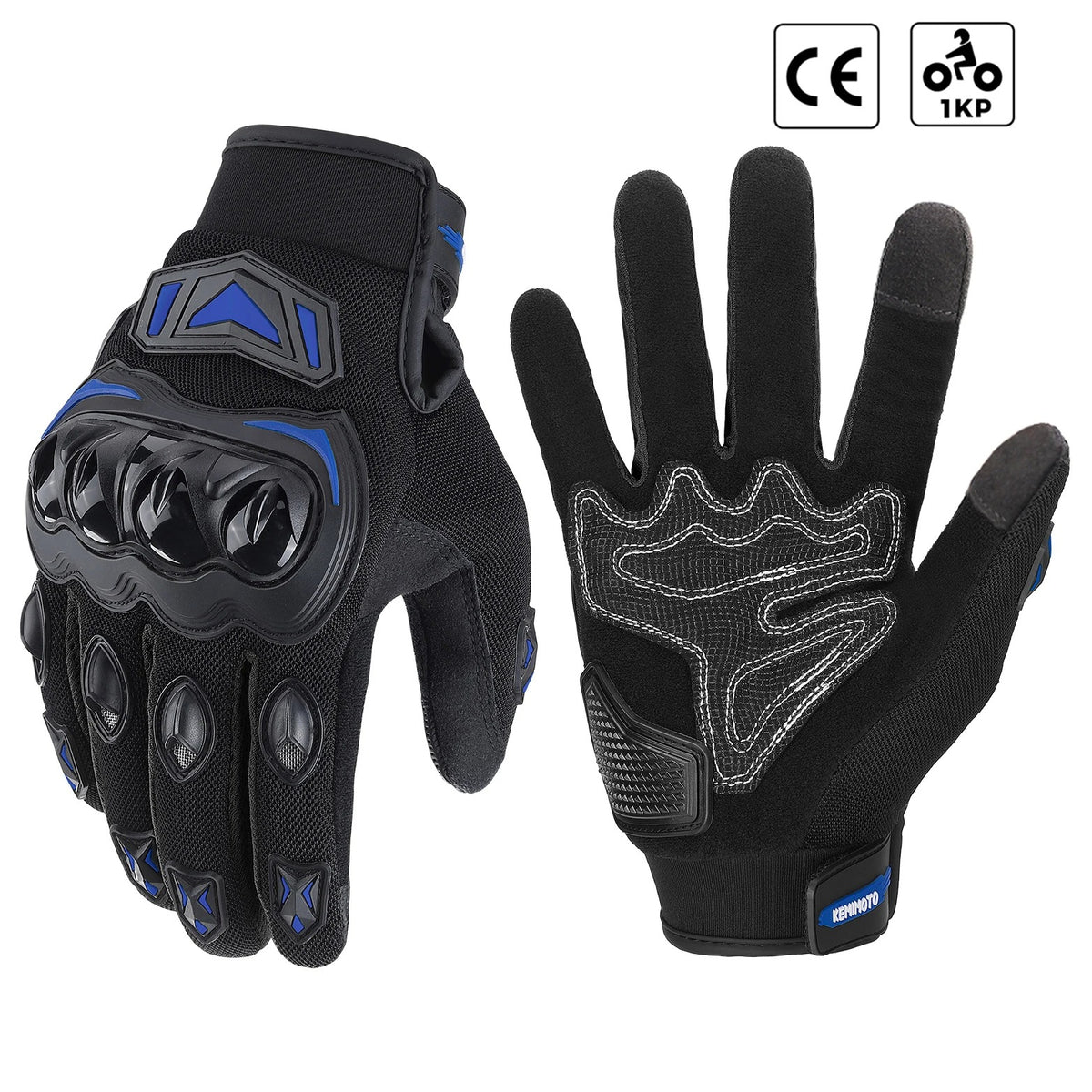 Gants de moto tactiques tactiles avec protection des articulations CE