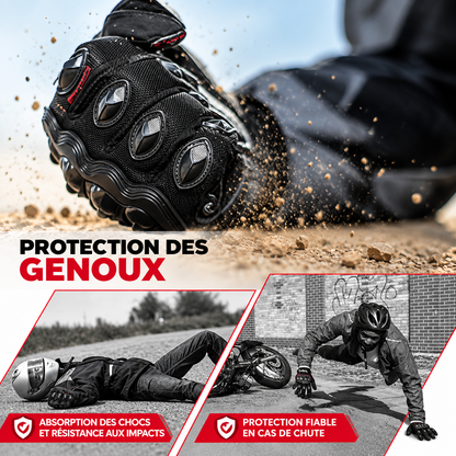 Gants de moto tactiques tactiles avec protection des articulations CE