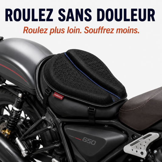 Coussin Rider 100% Gel pour selle de moto