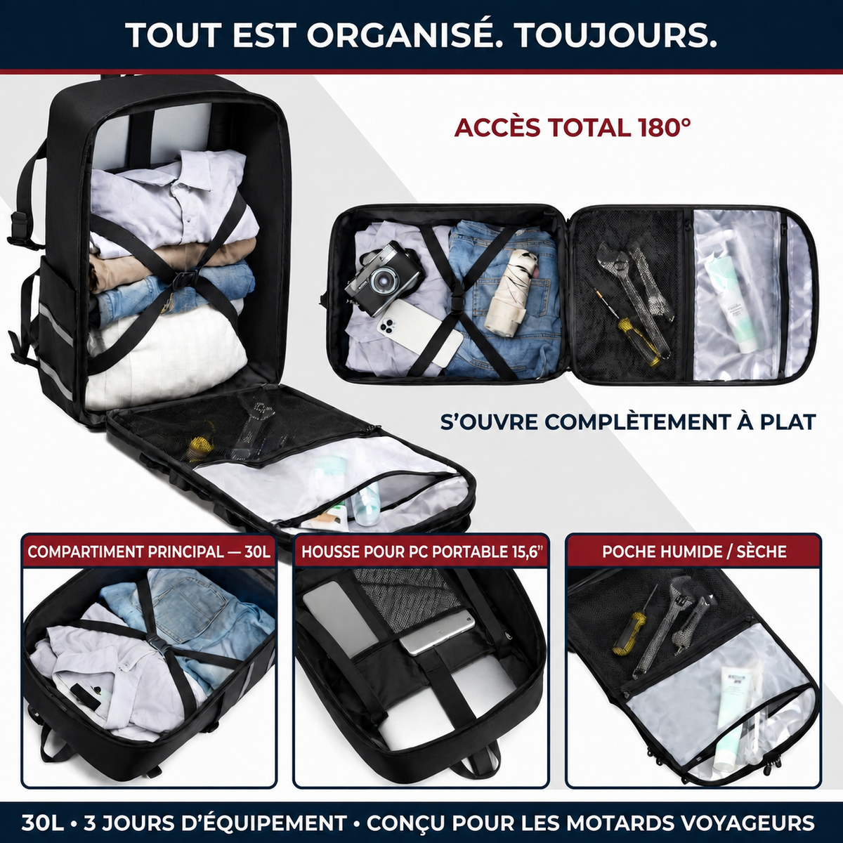 Sac à dos Moto - Randonnée & Aventure