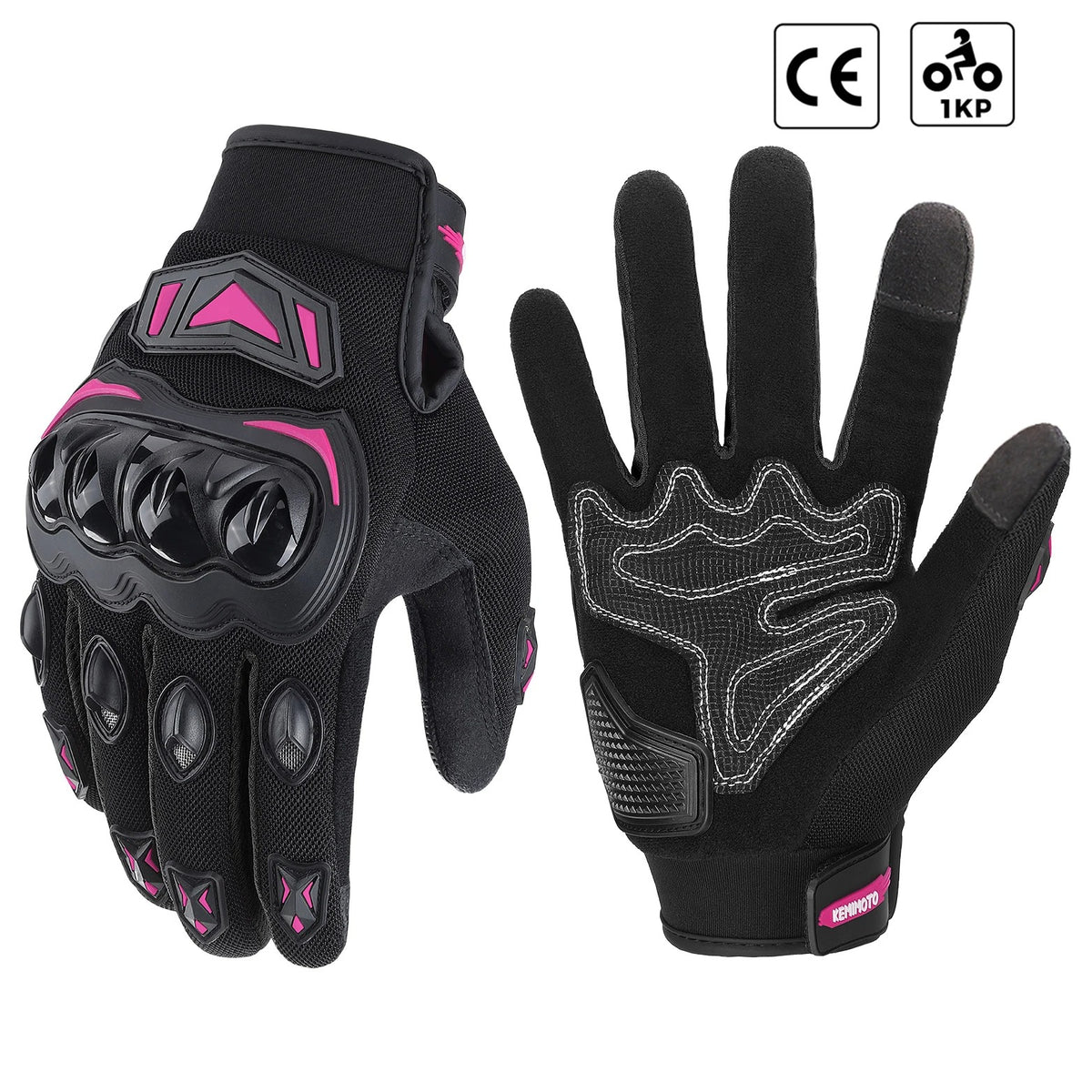 Gants de moto tactiques tactiles avec protection des articulations CE