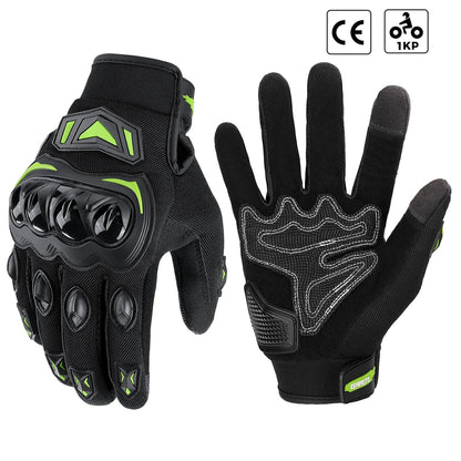 Gants de moto tactiques tactiles avec protection des articulations CE