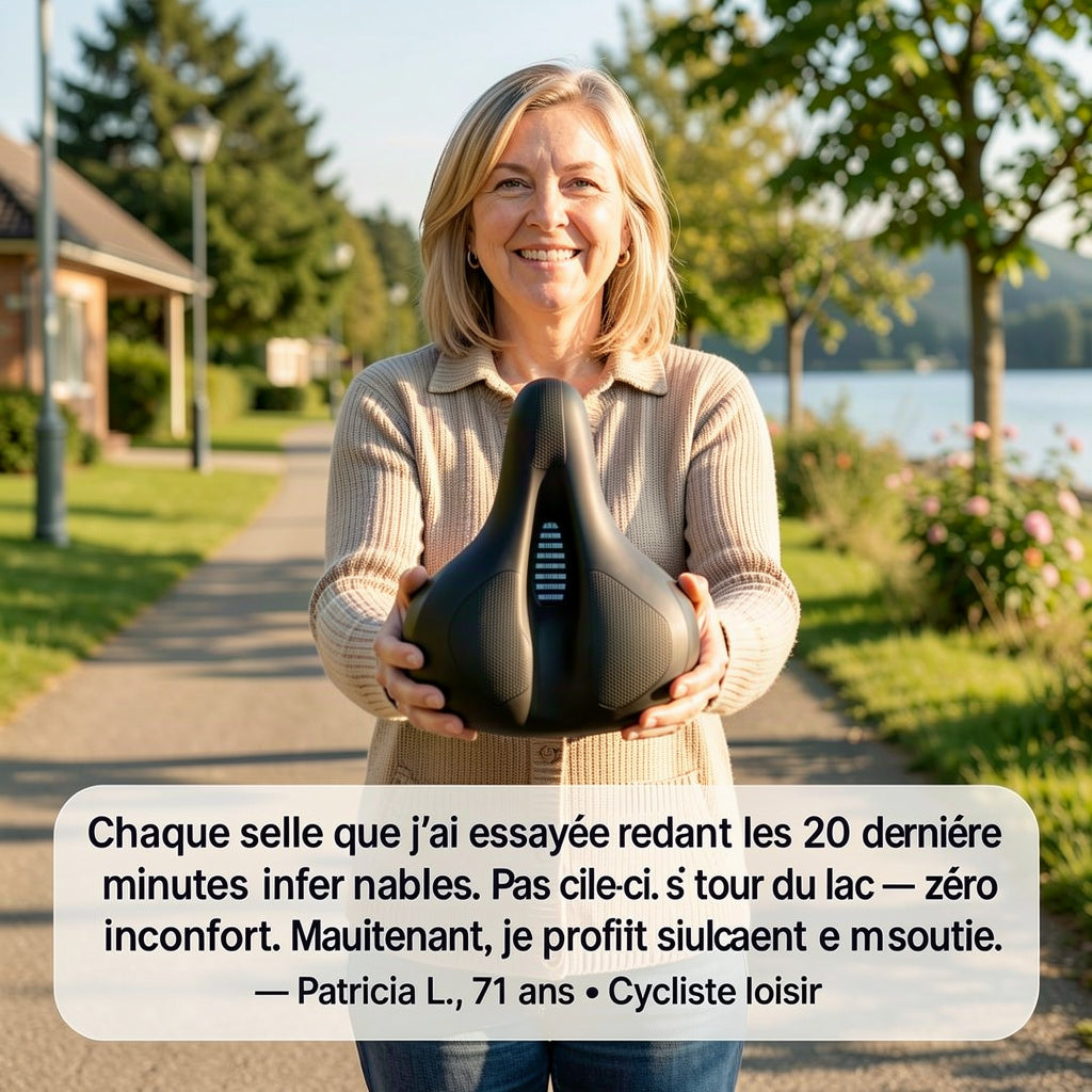 Selle de Vélo 100% Gel – Confort Ultime H/F | Valeora